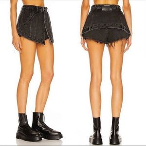EUC ALEXANDER WANG CUTAWAY DENIM SKORT 26 $495